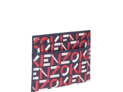 Shop Kenzo Monogram Embossed Cardholder In Multi