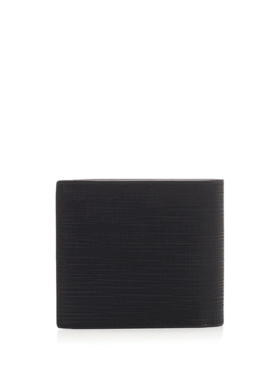 Shop Ermenegildo Zegna Embossed Logo Wallet In Black