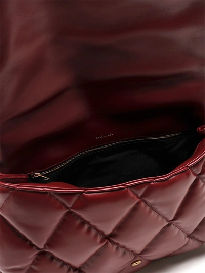 Shop Balenciaga Touch Large Quilted Clutch Bag In Red