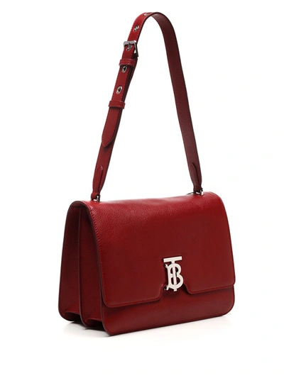 Shop Burberry Alice Shoulder Bag In Red