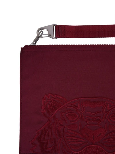 Shop Kenzo Kampus Tiger Large Pouch In Red