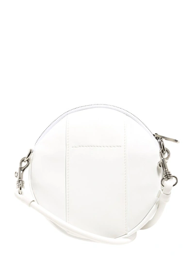 Shop Mm6 Maison Margiela Round Shoulder Bag In White