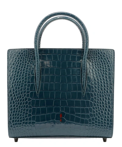 Shop Christian Louboutin Paloma S Medium Tote Bag In Blue