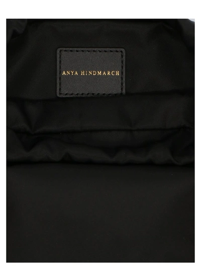 Shop Anya Hindmarch Drawstring Eyes Pouch In Black