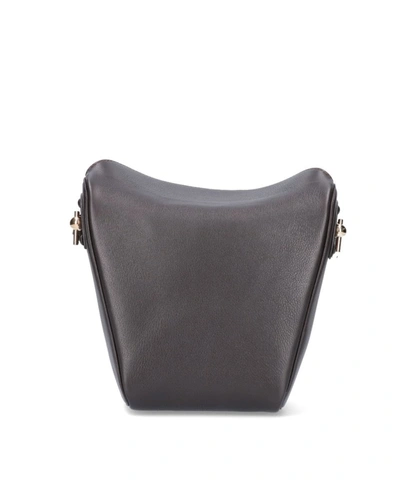 Shop Lemaire Small Folded Bag In Brown