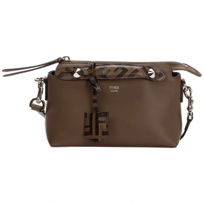 Shop Fendi By The Way Mini Boston Bag In Brown