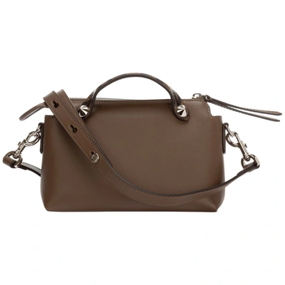 Shop Fendi By The Way Mini Boston Bag In Brown