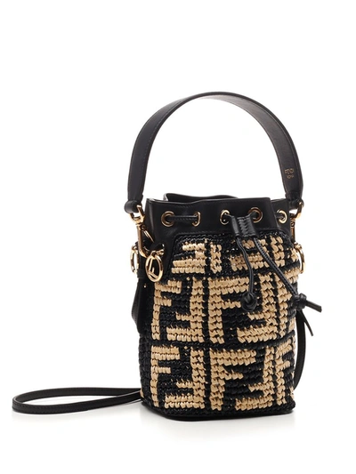 Shop Fendi Mon Tresor Mini Bucket Bag In Multi