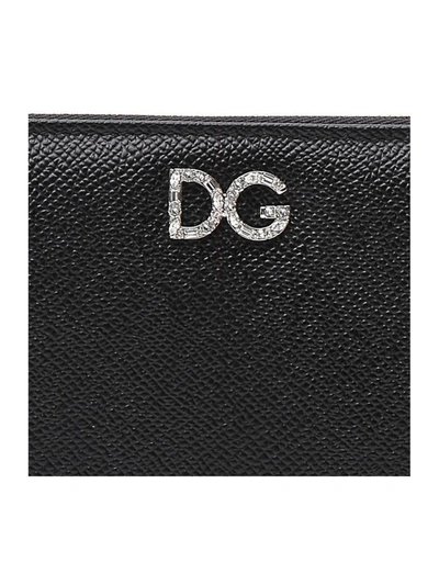 Shop Dolce & Gabbana Zip Closure Wallet In Black