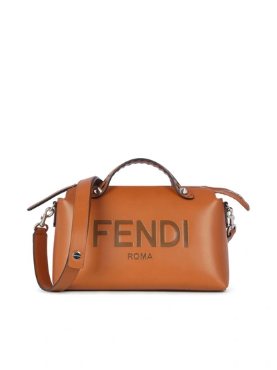 Shop Fendi By The Way Medium Boston Bag In Brown