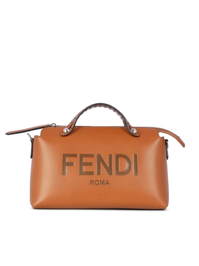 Shop Fendi By The Way Medium Boston Bag In Brown