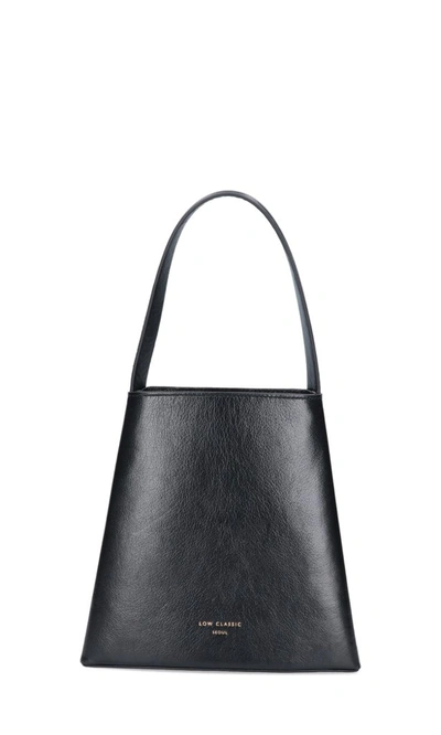 Shop Low Classic Mini Curve Bucket Bag In Black
