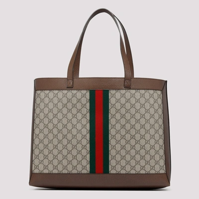 Shop Gucci Ophidia Gg Supreme Medium Tote Bag In Multi