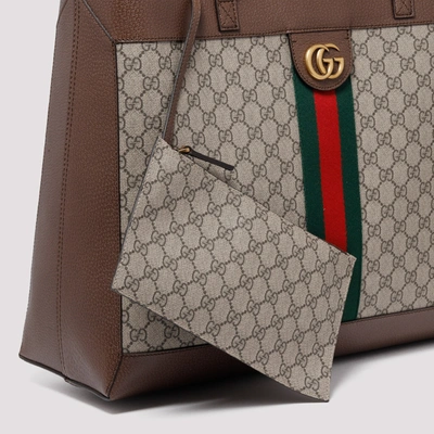 Shop Gucci Ophidia Gg Supreme Medium Tote Bag In Multi