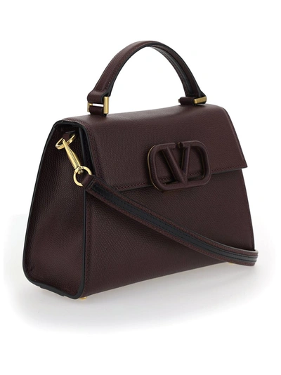 Shop Valentino Vsling Small Handbag In Brown