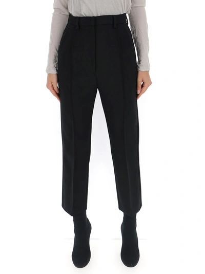 Shop Mm6 Maison Margiela Cropped Straight In Black