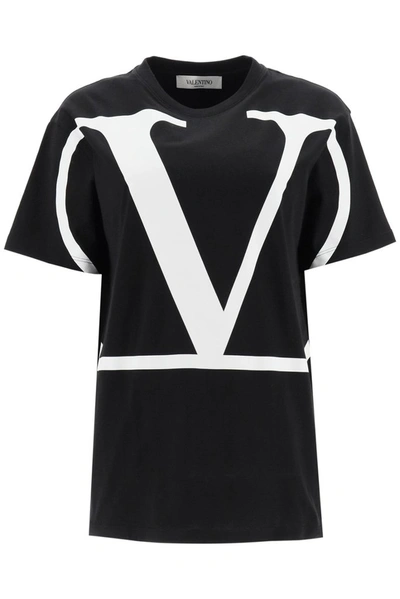 Shop Valentino Vlogo T In Black