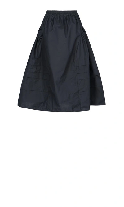 Shop Cecilie Bahnsen Mandy Midi Skirt In Black