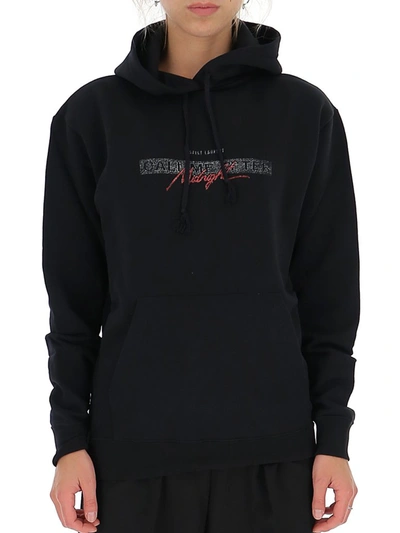 Shop Saint Laurent Call Me After Midnight Hoodie In Black