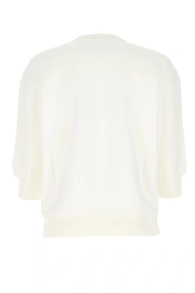 Shop Chloé Logo Graphic Sweatshirt In White