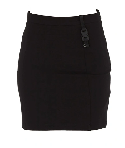 Shop Alyx 1017  9sm Buckle Detail Mini Skirt In Black