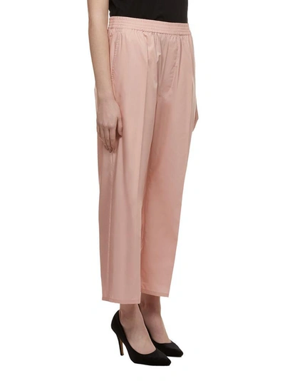 Shop Mm6 Maison Margiela Cropped Trousers In Pink
