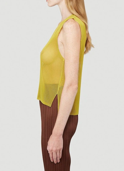 Shop Issey Miyake Pleats Please By  V In Yellow