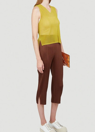 Shop Issey Miyake Pleats Please By  V In Yellow