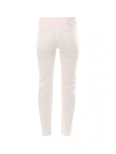 Shop Mm6 Maison Margiela Skinny Trousers In White