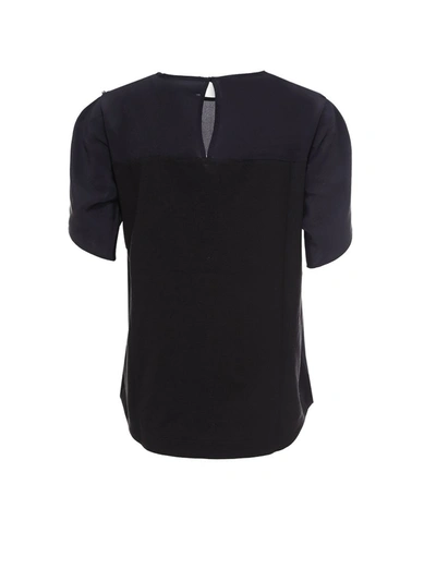 Shop Sportmax Code Short Sleeve Blouse In Black