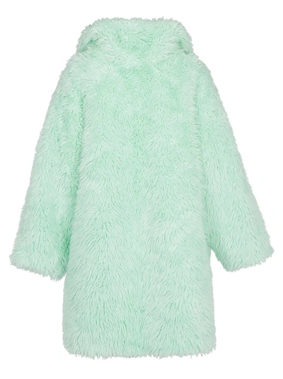 Shop Balenciaga Swing Faux Fur Cat In Green