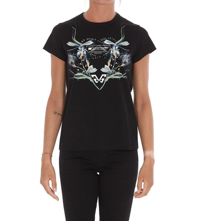 Shop Givenchy Floral Print T In Black