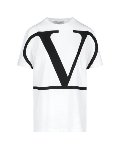 Shop Valentino Vlogo T In White