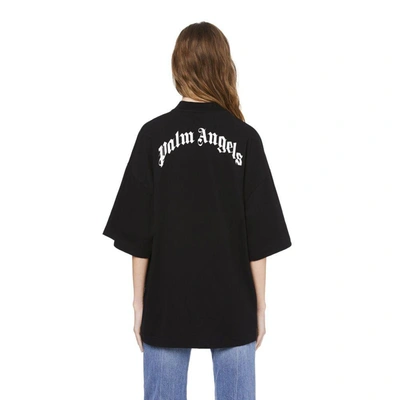 Shop Palm Angels Bear Print Oversized T In Black