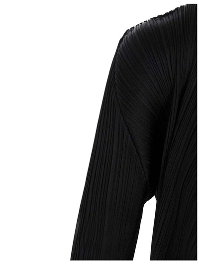 Shop Issey Miyake Pleats Please By  Pleated Short Jacket In Black