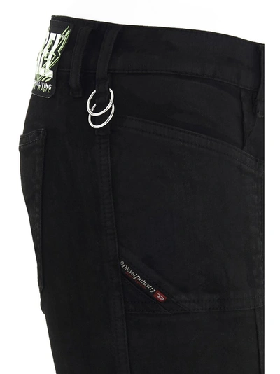 Shop Diesel Slandy 069ng Jeans In Black
