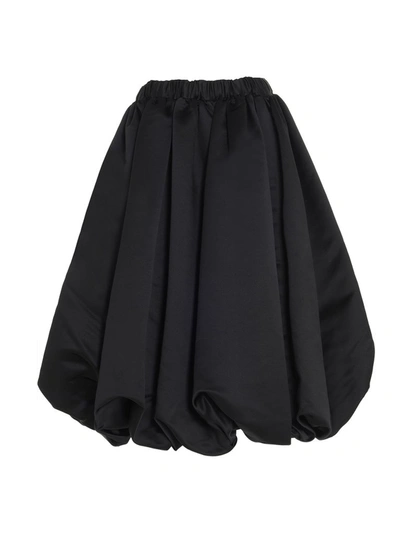 Shop Comme Des Garçons Balloon Skirt In Black