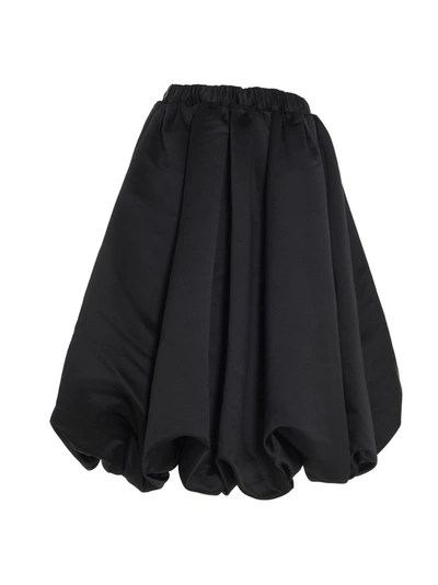 Shop Comme Des Garçons Balloon Skirt In Black