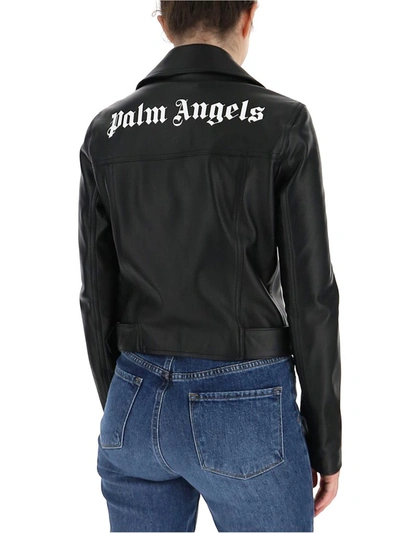 Shop Palm Angels Logo Jacket In Black