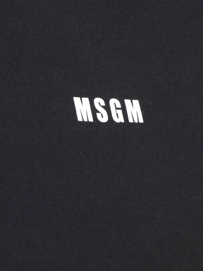 Shop Msgm Embellished Fringed T In Black