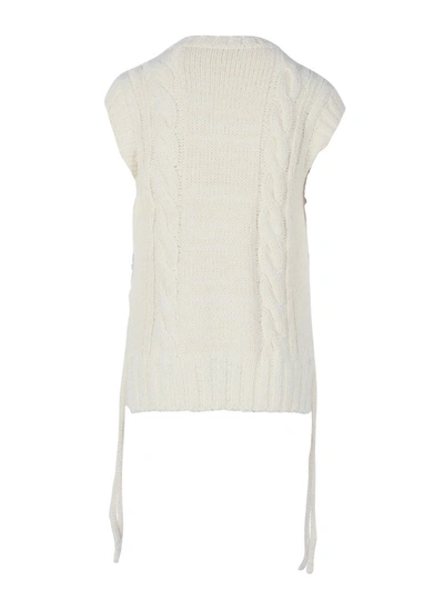 Shop Chloé Cable Knit Vest Top In White