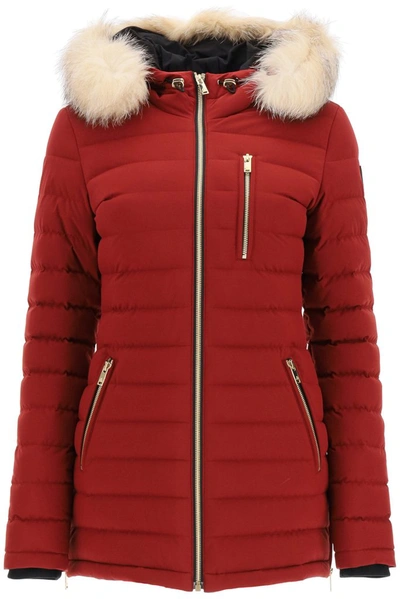 Shop Moose Knuckles Roselawn 2 Down Jacket In Red