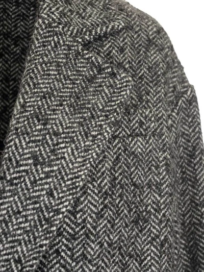 Shop Isabel Marant Étoile Dante Single Breasted Coat In Grey
