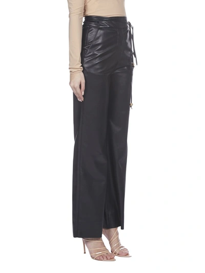 Shop Nanushka Chimo Flared Pants In Black