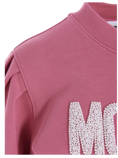 Shop Moschino Bear Motif Sweatshirt In Pink