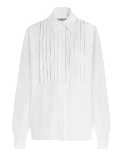 Shop Alexandre Vauthier Embellished Shirt In White