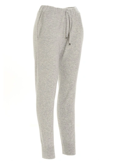 Shop Brunello Cucinelli Drawcord Sweatpants In Grey