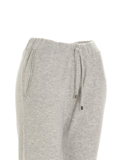 Shop Brunello Cucinelli Drawcord Sweatpants In Grey
