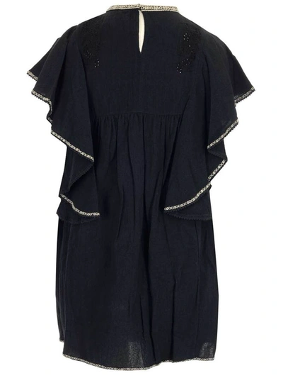 Shop Isabel Marant Étoile Reyes Ruffled Mini Dress In Grey