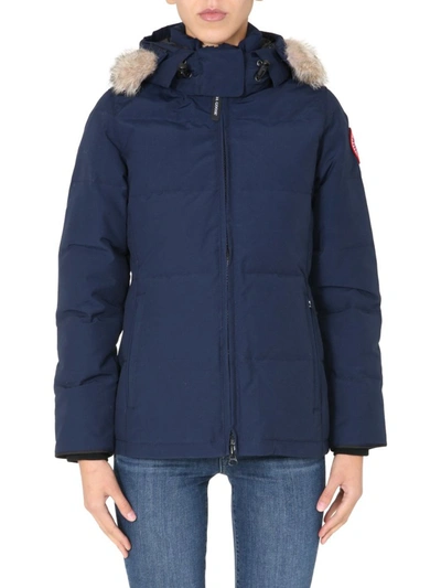 Shop Canada Goose Chelsea Down Parka Jacket In Blue